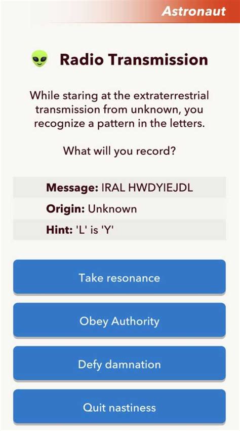 how do you decript alien messages : r/bitlife .